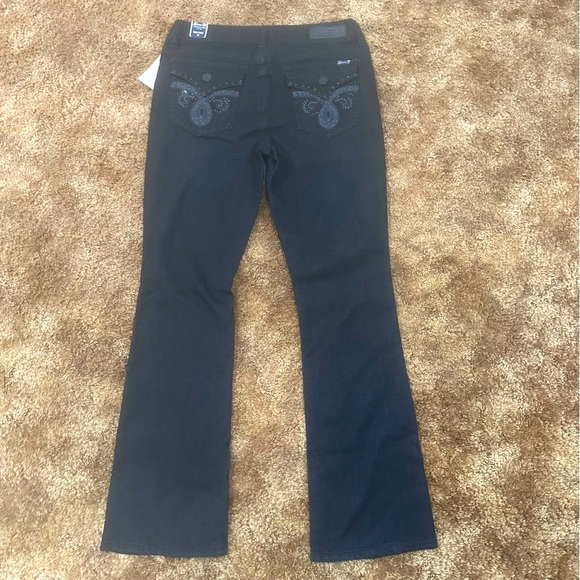 Seven7 Jeans Women’s Sz 12 Slim Embroidered Pockets - Picture 1 of 9